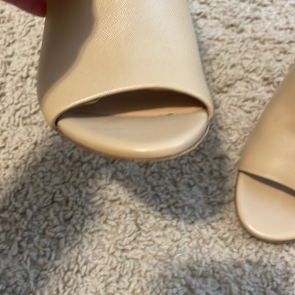 VINCE NUDE OPEN TOE WRAPPED HEEL WORN 1x Shoe in EUC US 7.5 - Picture 2 of 10